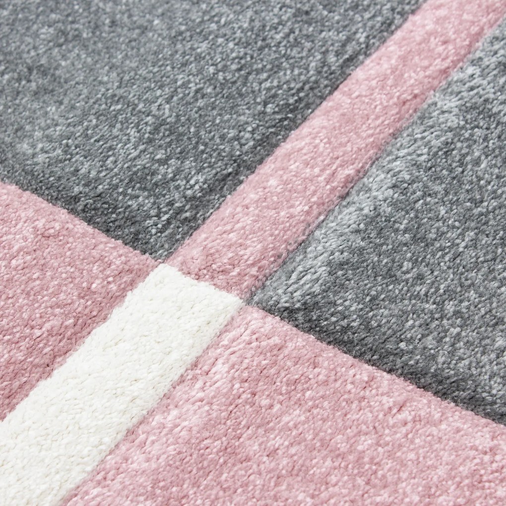 Ayyildiz, Kusový koberec Hawaii 1310 pink, 120x170, ružová, kancelária