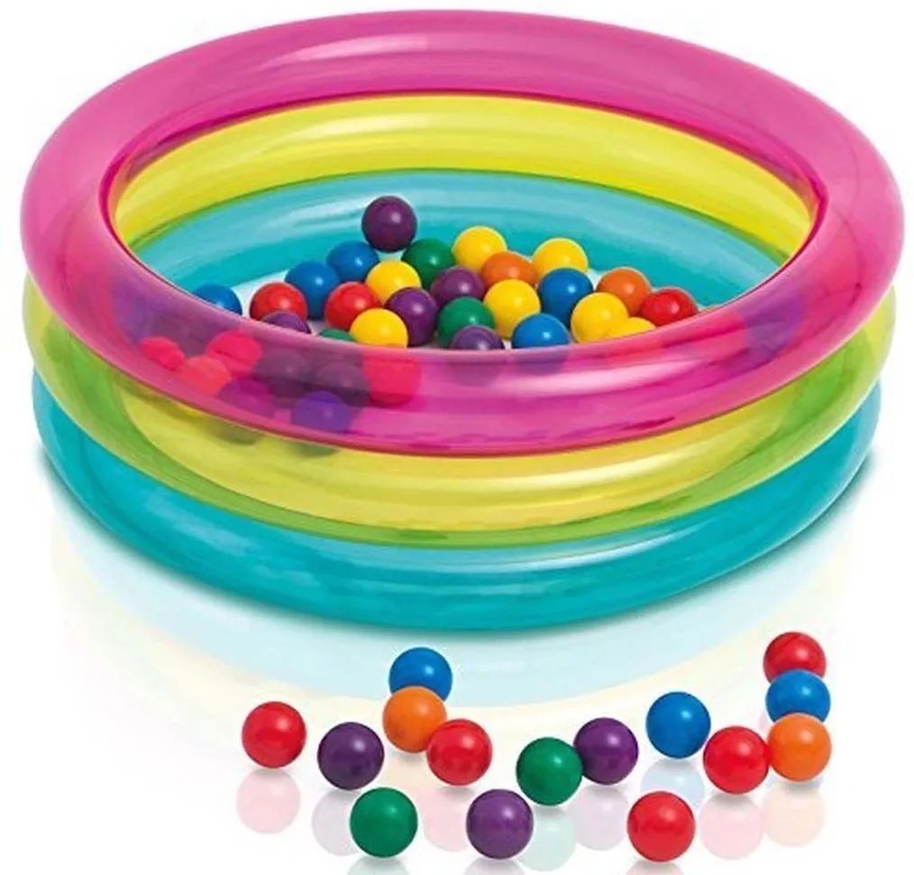 INTEX BABY BALL PIT Hrací bazénik s tromi prstencami 86 x 25 cm 48674