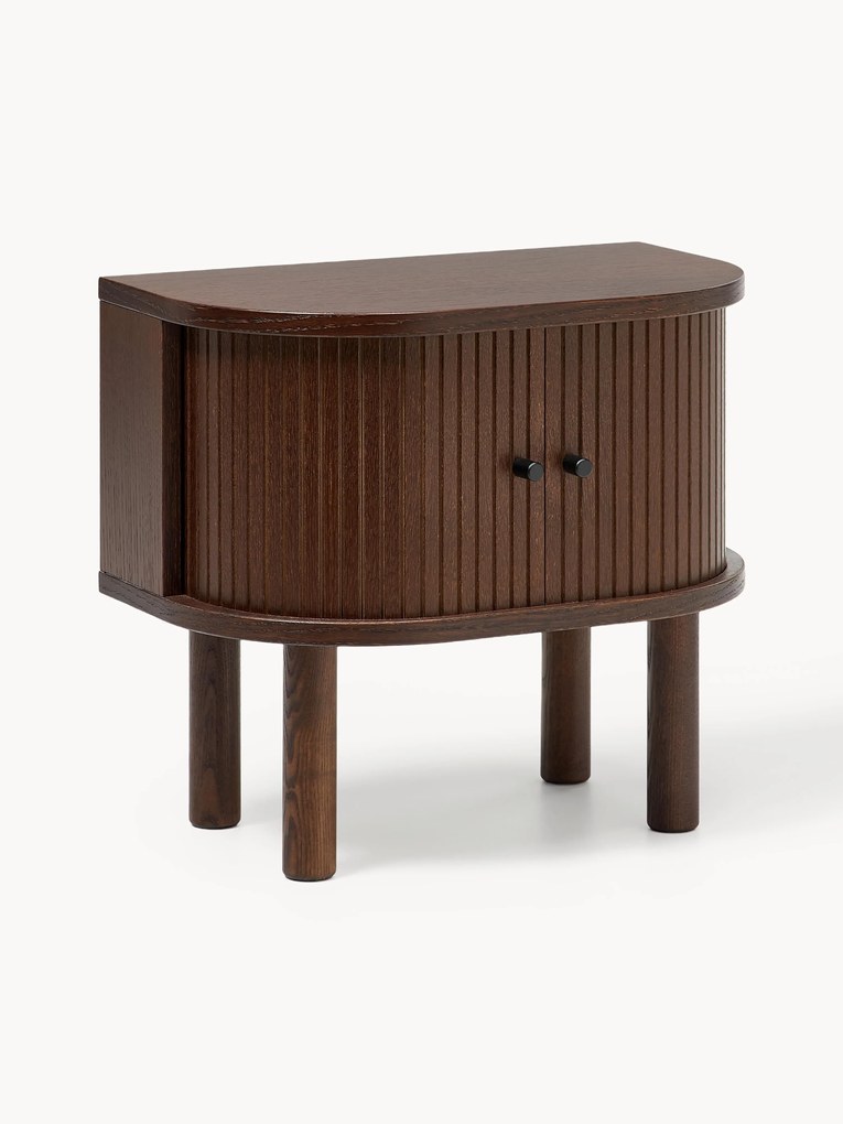 Nočný stolík's drážkovanou prednou stranou Calary