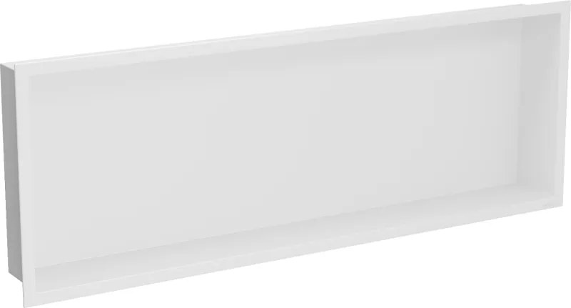 Mexen X-Wall-R zapustená polička s okrajom 90 x 30 cm, biela - 1920903010