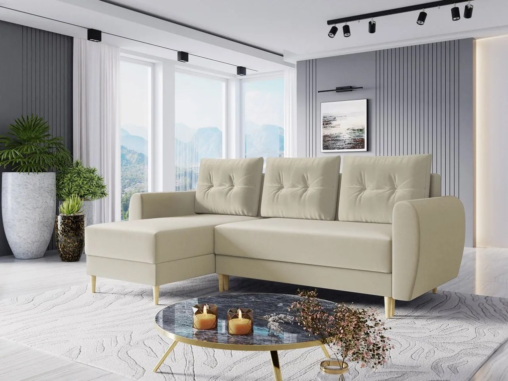 Rozkladacia rohová sedačka Kukle, Dostupné poťahy: Itaka 14