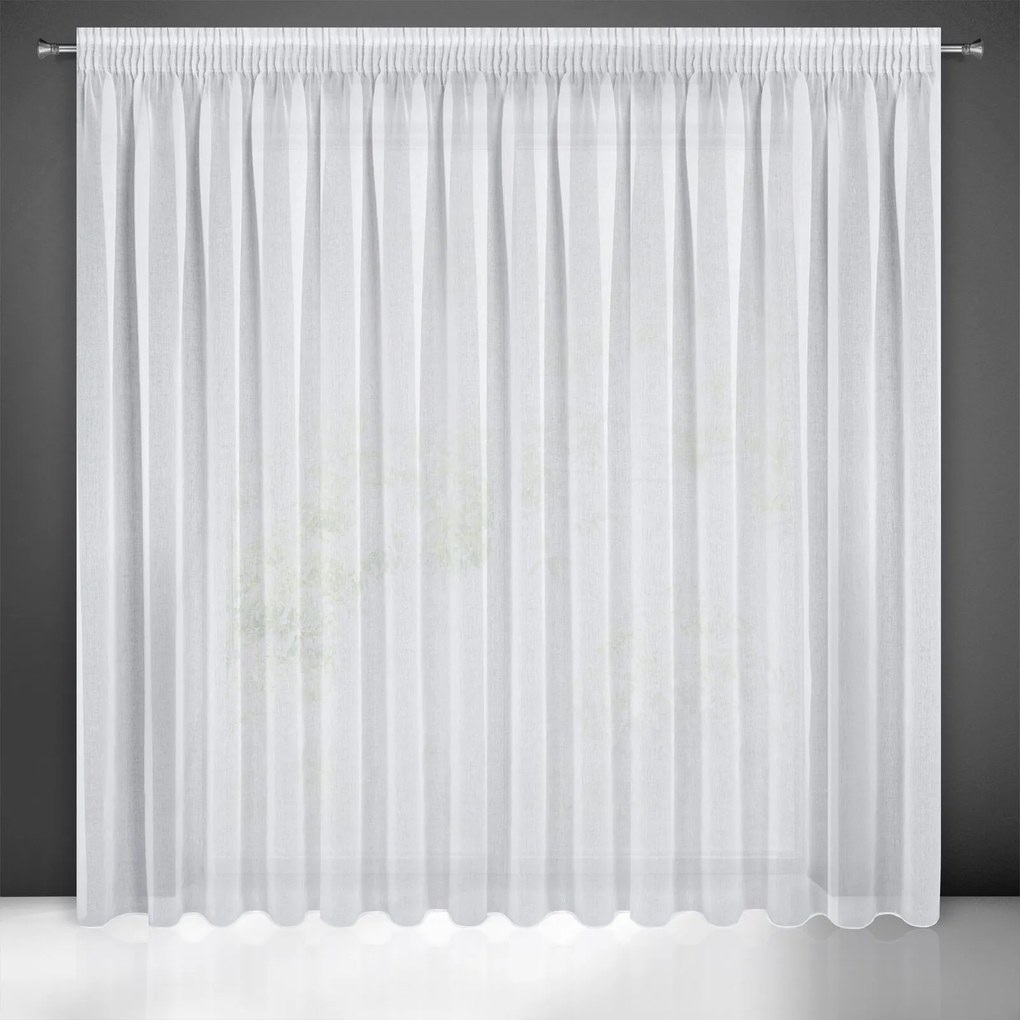ZÁCLONA NA PÁSKE ARGEA 350X250 CM BIELA