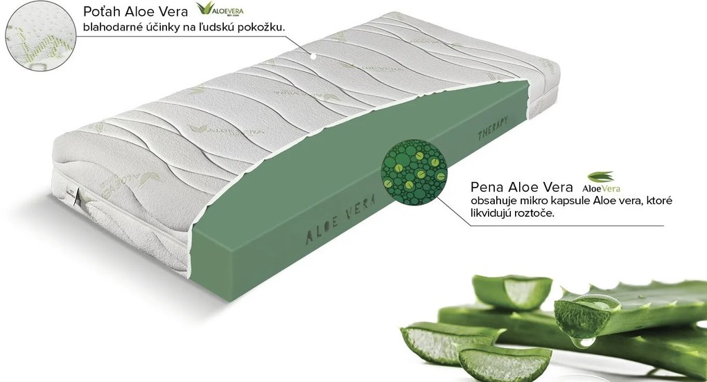 Materasso Penový matrac Aloe Vera, 90 x 220 cm