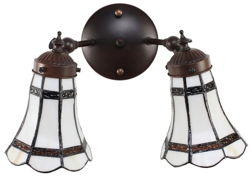 Nástenné double svietidlo vitráž ETA