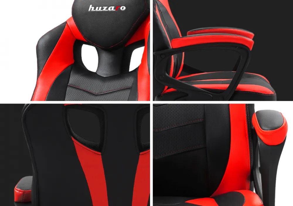 Červeno čierne herné kreslo z kolekcie FORCE 2.5