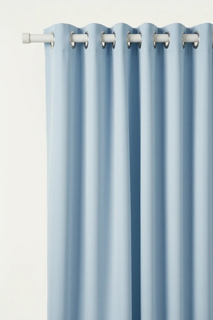 Záves na krúžkoch VIVA svetlomodrý 140x250 cm