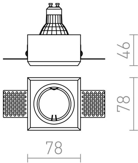 RED - Design Rendl - R12361 - Podhľadové svietidlo QUO 1xGU10/35W/230V