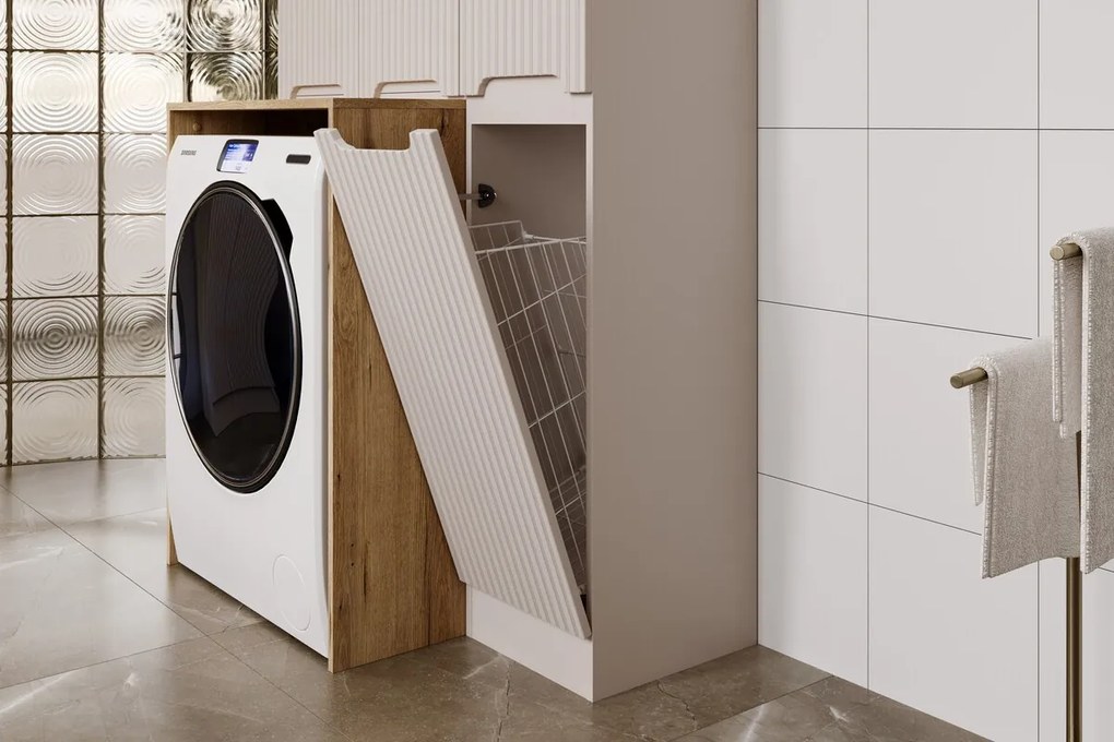 Koupelnová sestava Nova Cashmere I se zápustným umyvadlem a skříňkami 80 cm kašmírová