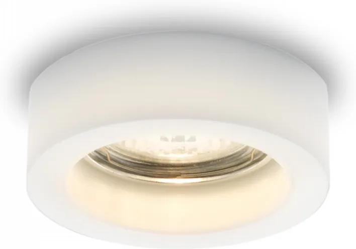 BIANCA R | Zápustné sklenené LED svietidlo Farba: Opálové sklo