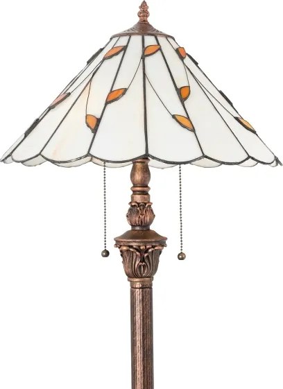 Brilagi - Tiffany vitrážová stojacia lampa FOLIA 2xE27/60W/230V