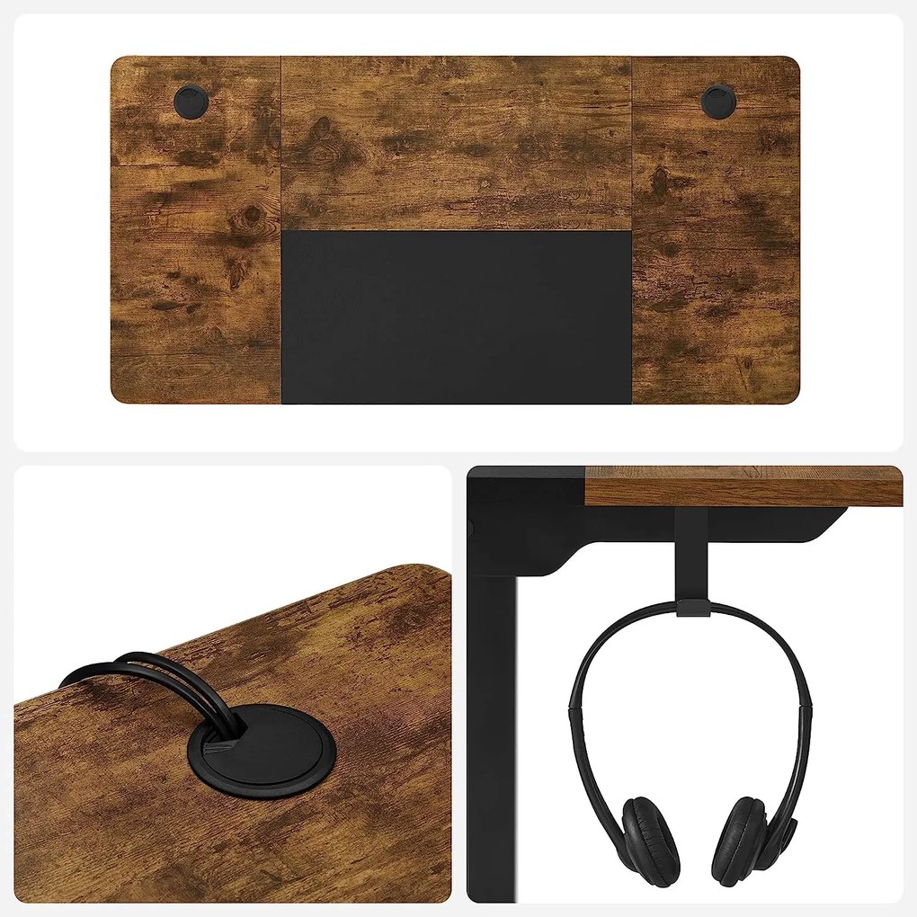 Nastaviteľný písací stôl 60 x 120 cm VASAGLE LSD015X01