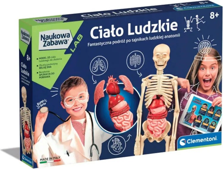 Vedecká zábava Ľudské telo Poľský jazyk Clementoni 60249