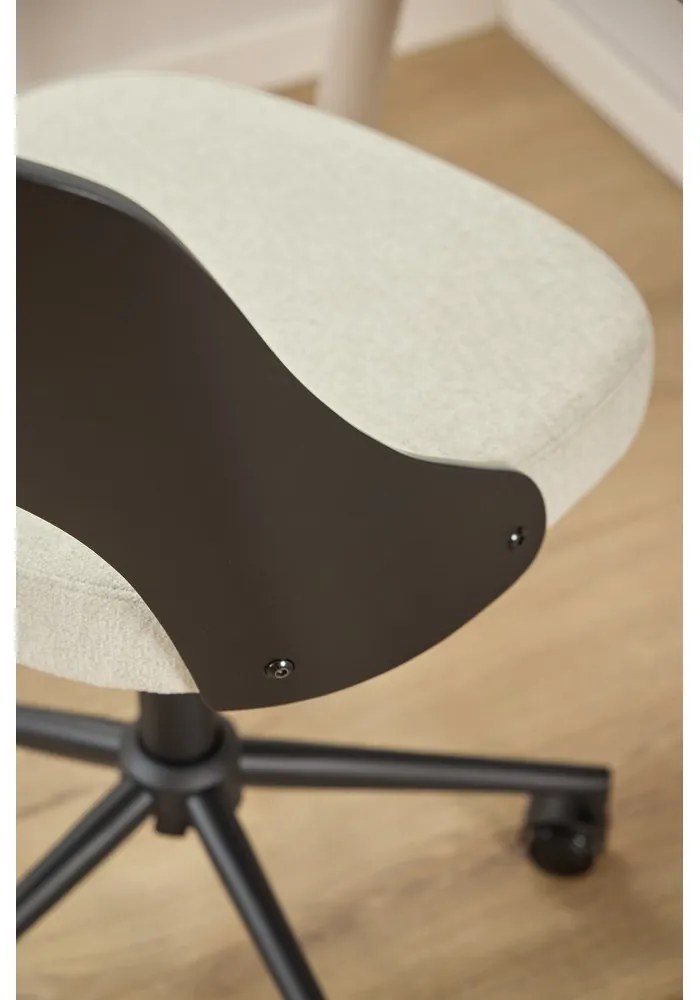 Čierna/béžová kancelárska stolička Lucy – Actona