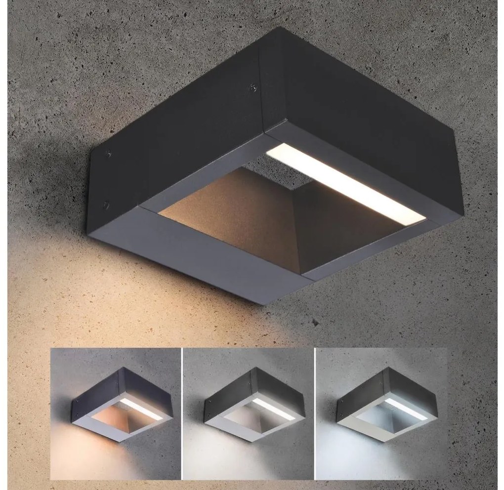 Brilagi - LED Vonkajšie svietidlo RAGUSA LED/7W/230V 3000/4000/6000K antracit IP54 WO-HR60072-OEM-ANT