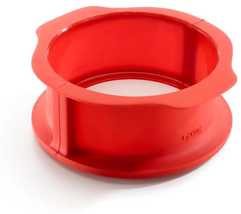 Červená silikónová rozbaľovacia forma na tortu Lékué Springform, ⌀ 15 cm