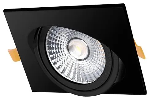 LED Podhľadové svietidlo LED/6W/230V 3000K 8,5x8,5 cm čierna