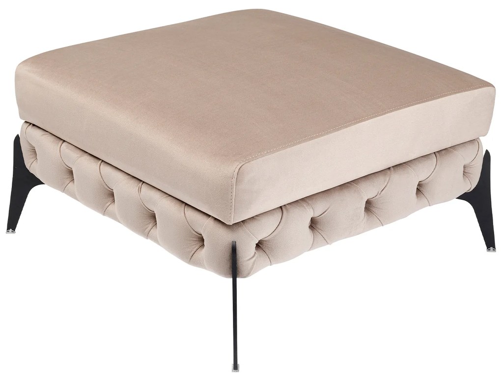 Bellissima Velvet taburetka sivo-hnedá