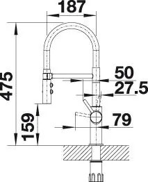 Blanco CATRIS-S Flexo chróm 525791