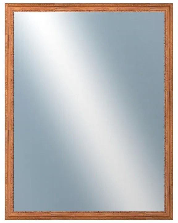 DANTIK - Zrkadlo v rámu, rozmer s rámom 70x90 cm z lišty LYON hnedá (2750)