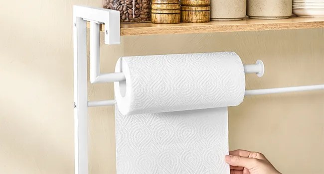Kuchyňský regál s napájecí stanicí Vasagle Berry 60 cm bílý/dub zlatý