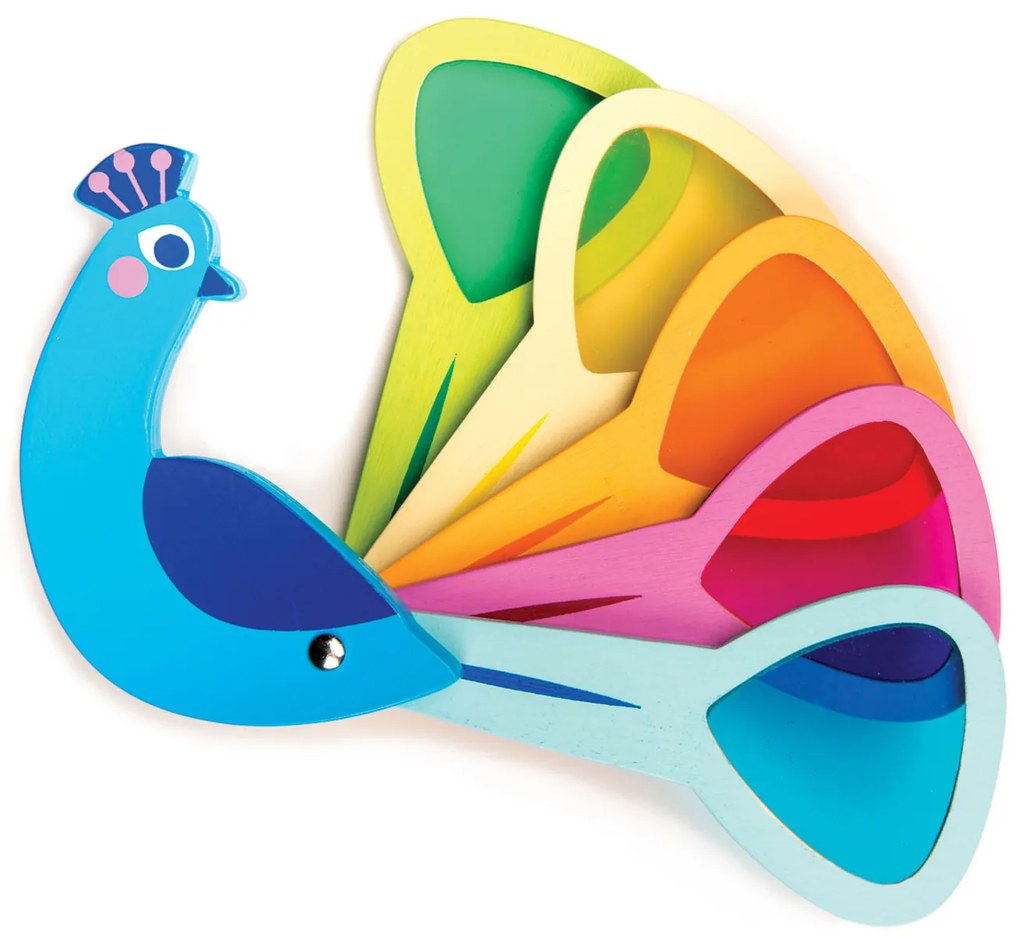 Tender Leaf - Optická hračka s farbami - páv