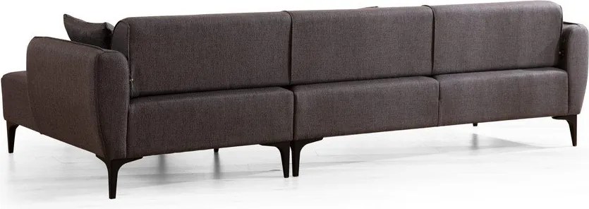 Tmavosivá rohová pohovka Belissimo, pravý roh – Balcab Home