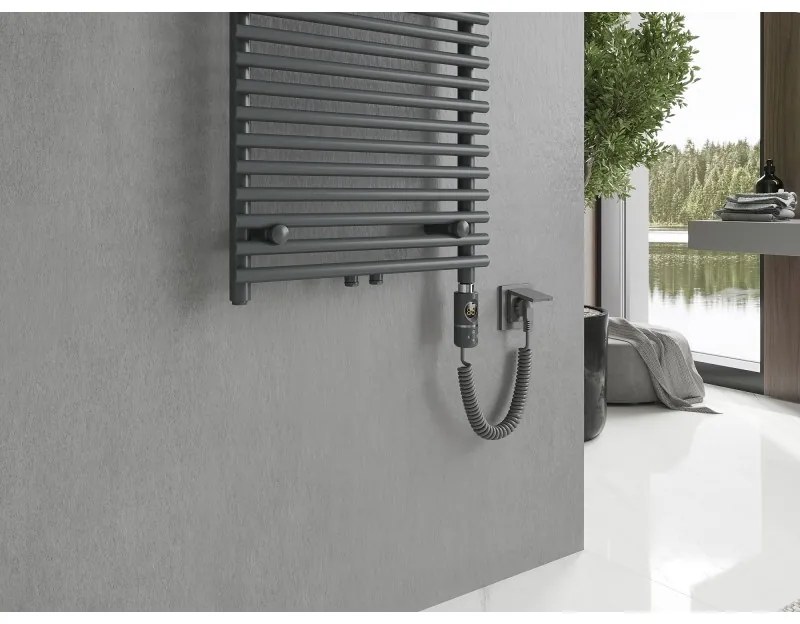 Mexen Sol, elektrické vykurovacie teleso 1200x600 mm + vykurovacia tyč 900 W, antracitová, W125-1200-600-2900-66