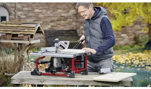 Aku stolová kotúčová Píla Einhell TE-TS 36/210, 2x18V, bez batérie a nabíjačky