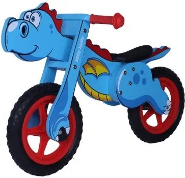 Ramiz Milly Mally Detské drevené cykloodrážadlo Milly Mally DINO 12 - modré