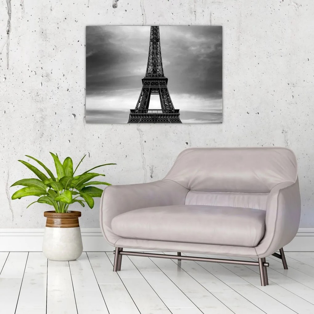 Obraz - Ružové auto v Paríži (70x50 cm)