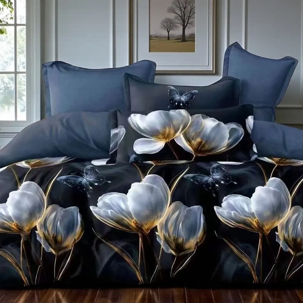 Posteľné obliečky Homa EDIT DARK 7-dielna sada 140x200 cm