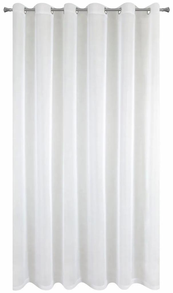 Eurofirany Biela záclona na krúžkoch LUCY 350 x 250 cm