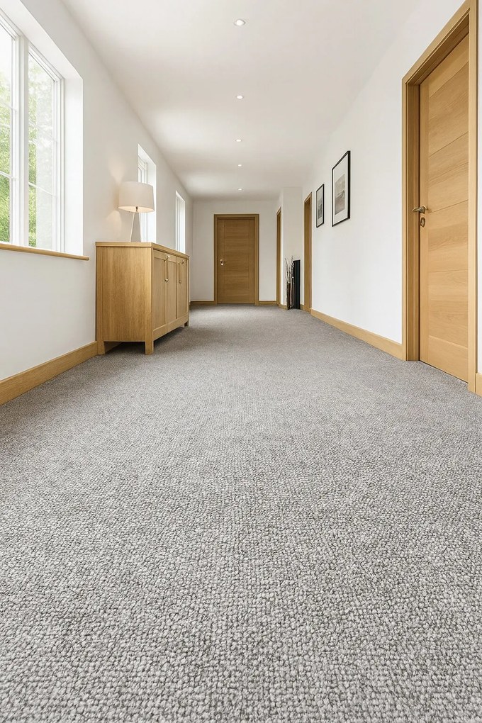 Timzo, Koberec metráž Story 9182, na mieru, šíře 3m,4m,5m, šedá, filc, chodba / predsieň