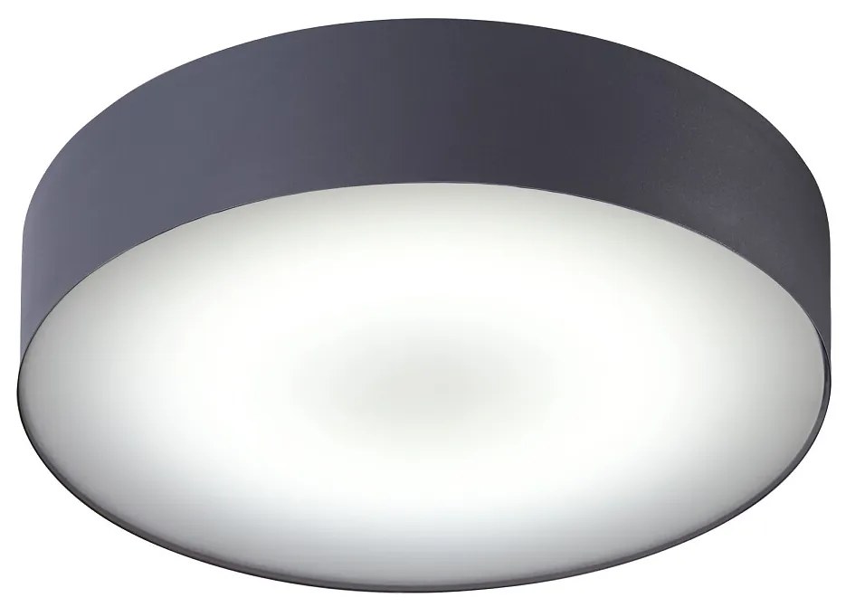 NOWODVORSKI Prisadené stropné LED moderné osvetlenie ARENA, 18W, denná biela, okrúhle, šedé