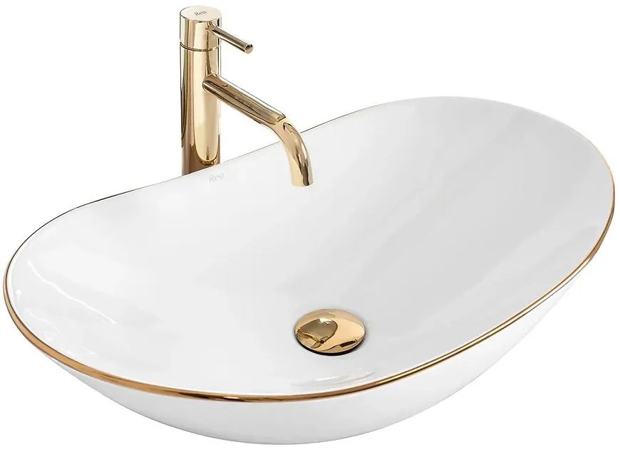 Umývadlo na dosku Royal Gold Edge