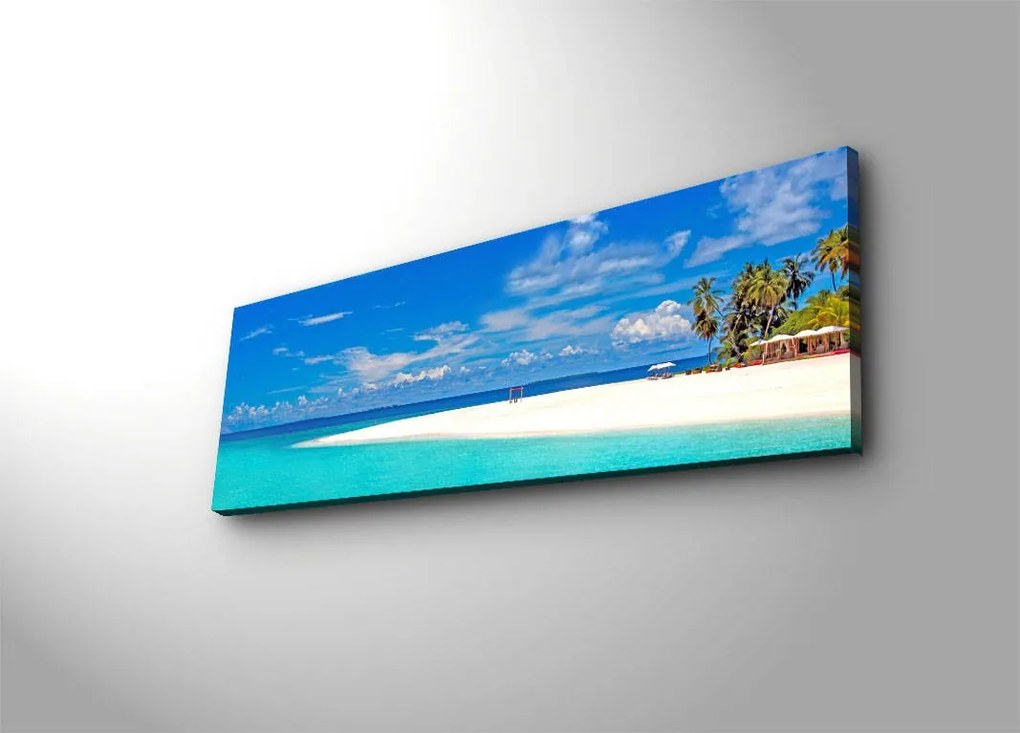 Obraz s LED osvetlením PLÁŽ 30 30 x 90 cm