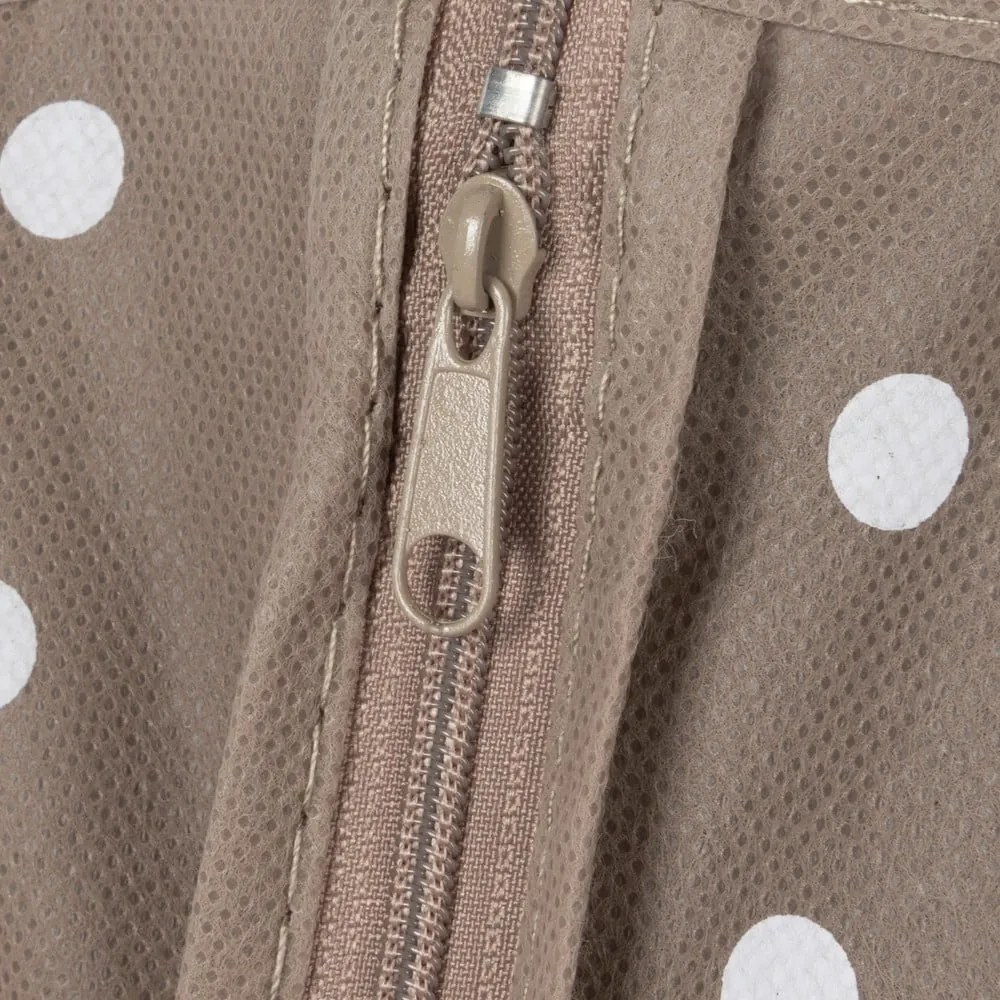 Béžový obal na šaty Compactor Dots, 100 cm