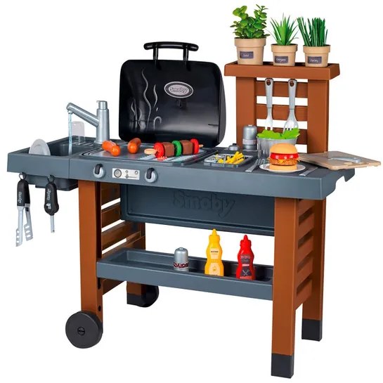 Smoby Detský záhradný gril s kuchynkou  (100374140)