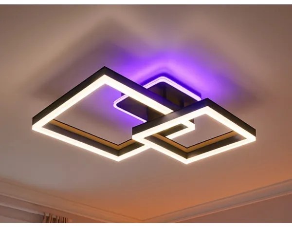 LED RGBW Stmievateľné stropné svietidlo LED/75W/230V 3000-6500K + diaľkové ovládanie