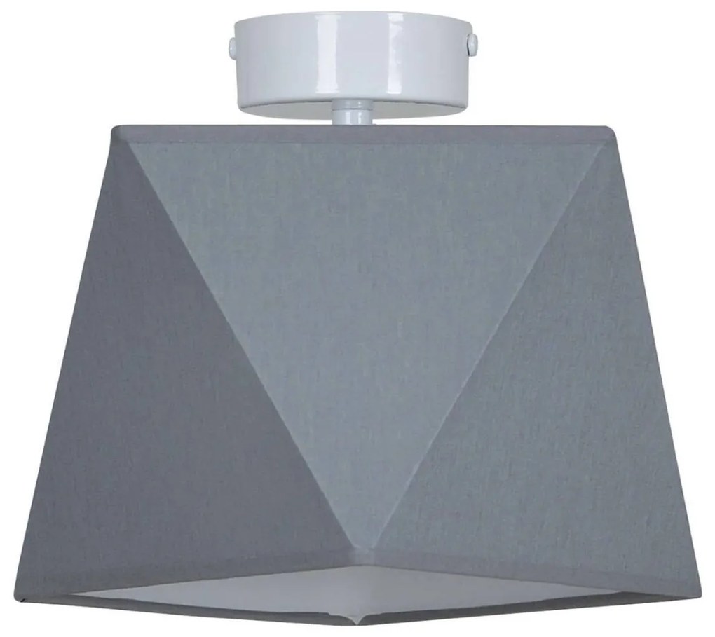 Stropné svietidlo DIAMOND, 1x textilné tienidlo (výber zo 4 farieb), (výber z 2 farieb konštrukcie)