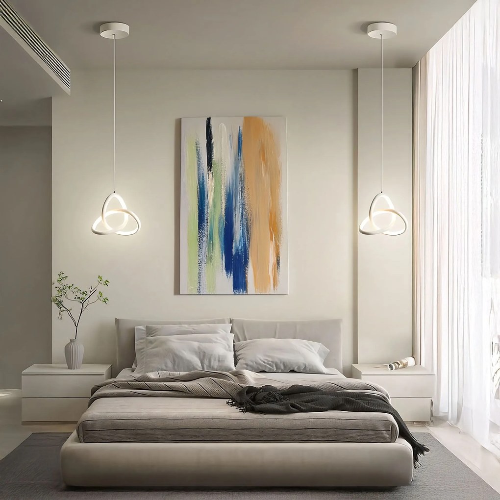 Toolight Toolight, LED závesné osvetlenie 13W, 500lm, 4000K, APP1783-CP, biela, OSW-08969