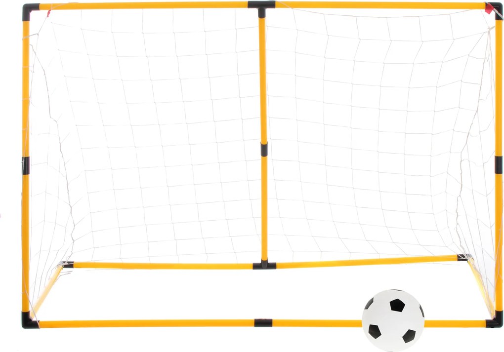 KIK Tréningová futbalová bránka s podložkou, loptou a pumpou, 156 cm