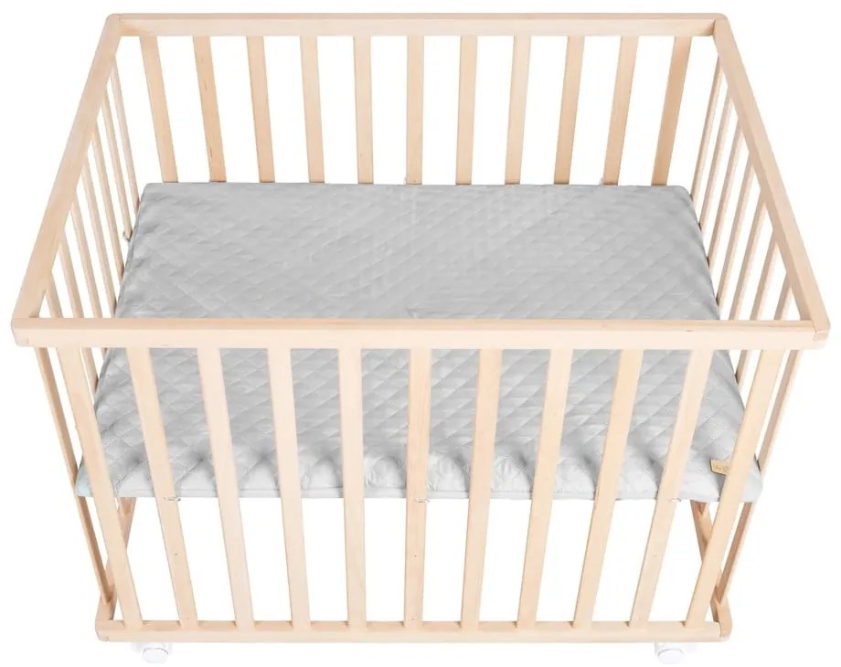 Sivá detská ohrádka z bukového dreva 75x100 cm Roba style – Roba