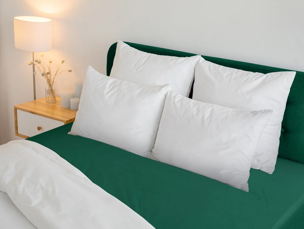 RENFORCÉ PRESTIERADLO BASIC 160X200 CM TMAVOZELENÉ