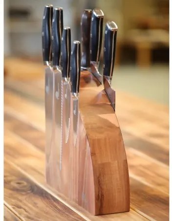 Magnetický držák na nože z akáciového dřeva - váha 3500 g