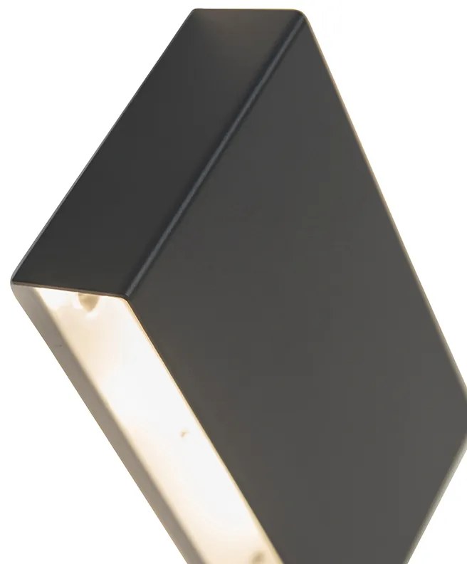 Moderné nástenné svietidlo čierne - Otan