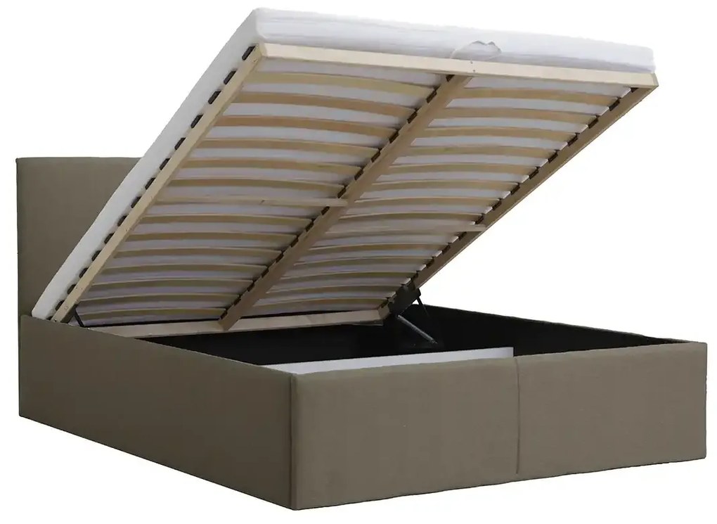 Čalúnená posteľ s úložným priestorom a matracom KARL 120x200 cm Růžový