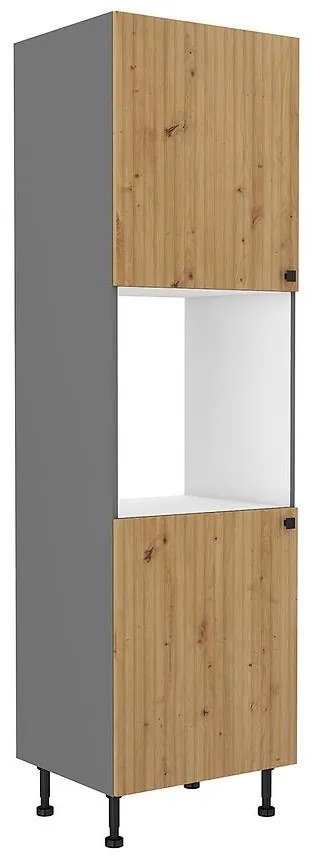 Kuchynská skrinka AVA dub artisan/antracitová 60dp-215 2f