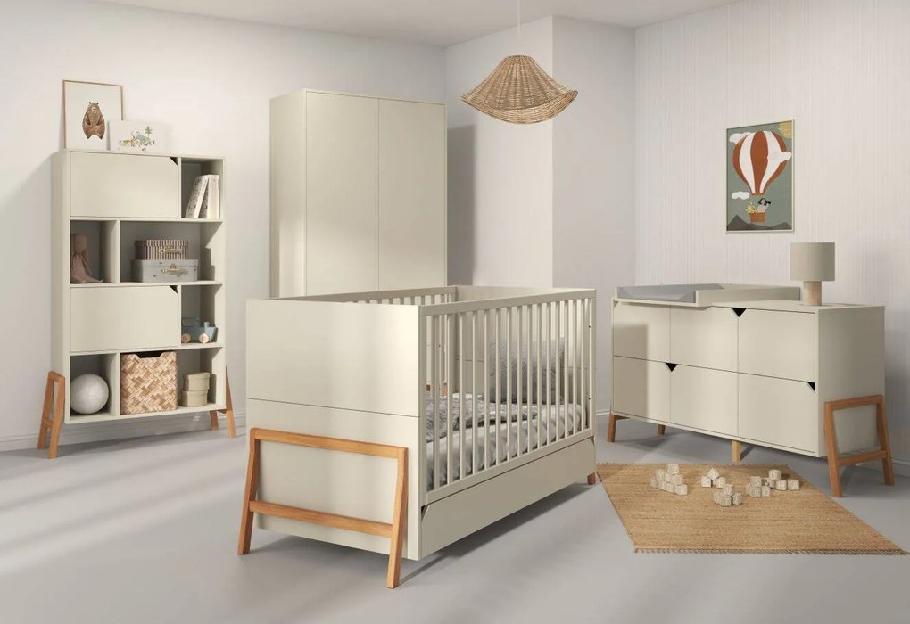 Bellamy Moderná komoda Lotta - 6 zásuviek (béžová)