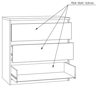 Komoda s zásuvkami MAO dub artisan